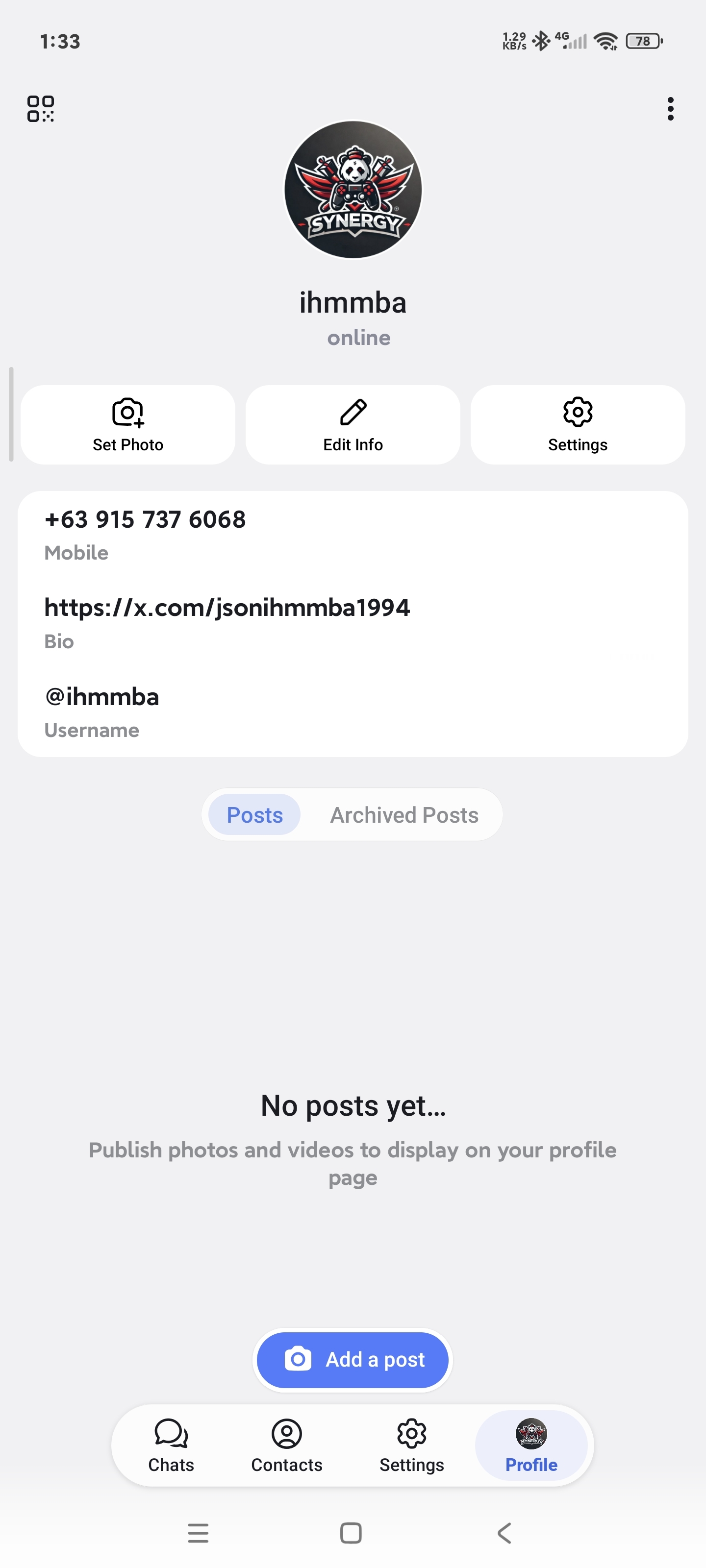 Post photo