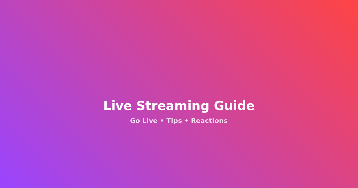 Live Streaming on CrypTok - Your Complete Guide to Going Live